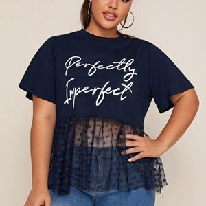 Perfectly Imperfect dot peplum top